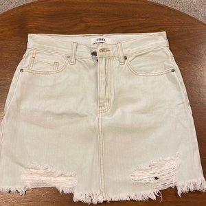 Light wash Jean Skirt